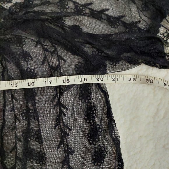 Black sheer Romantic dress from Zara - Picture 6 of 11